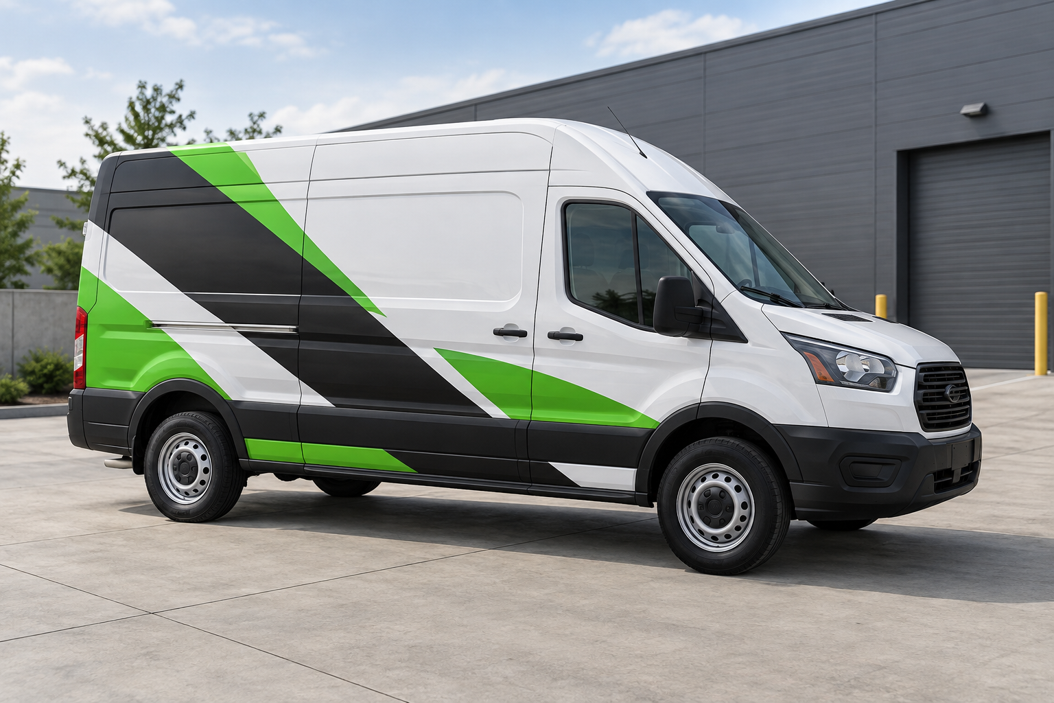 Illustrative commercial vehicle graphics concept